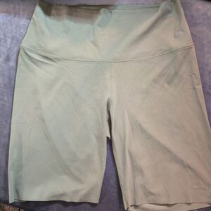 Womens Nike Dri-fit Zenvy Sage Green workout shorts Size Large (biking, workout)